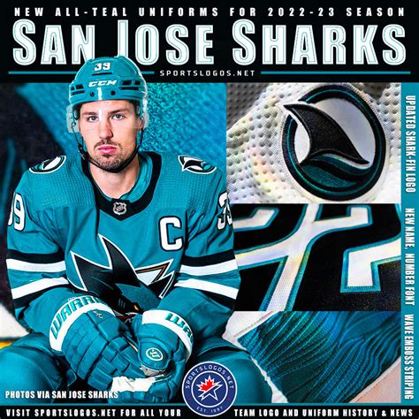 Totally Teal: San Jose Sharks Unveil New Uniforms for 2023 ...