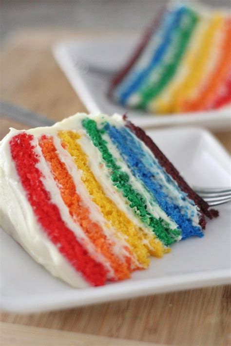 Easy Rainbow Cake Recipe From Scratch!