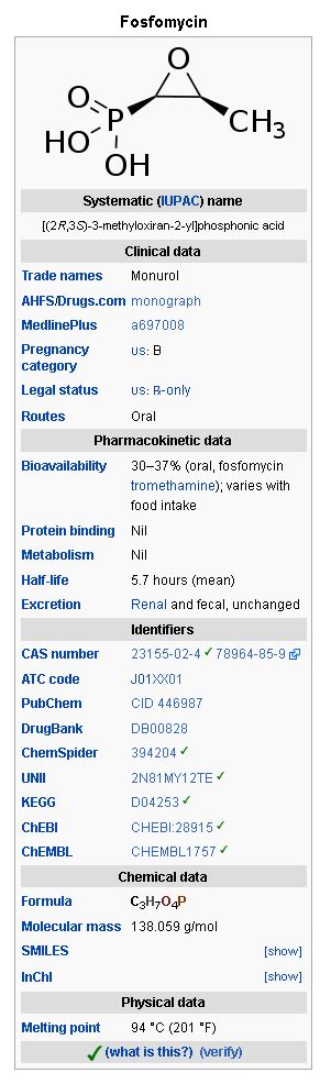 Fosfomycin - wikidoc