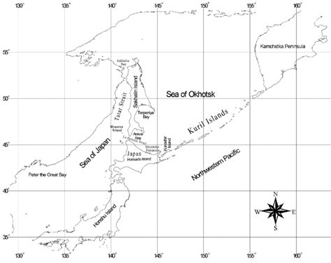 Map of Sakhalin Island and the adjacent areas | Download Scientific Diagram