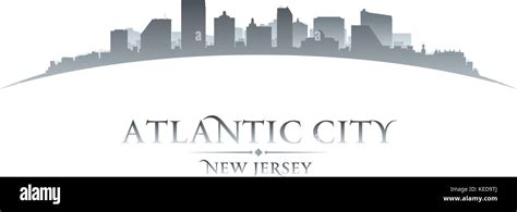 Atlantic city New Jersey skyline silhouette. Vector illustration Stock ...