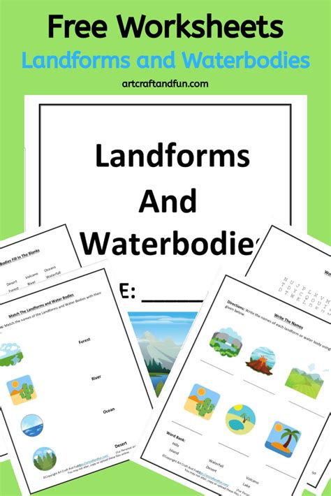 Free Printable Landform Worksheets