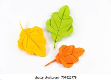 Autumn Paper Origami Oak Leaves On Stock Photo 709821979 | Shutterstock