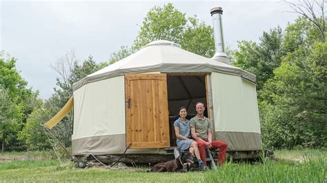 Couple Building Modern Yurt as Super Portable Tiny Home - VIDEO