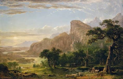 Museum Art Reproductions Landscape - Scene from `Thanatopsis`, 1850 by ...