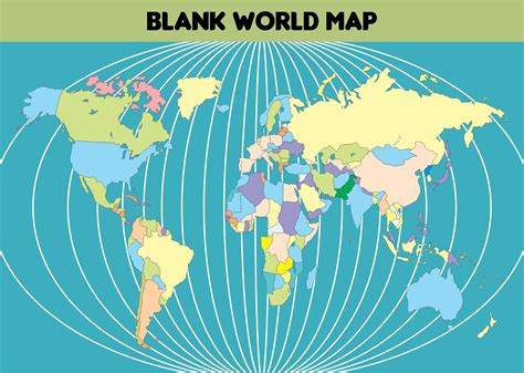 World Map With Countries Block Giant Wall Art Poster - vrogue.co