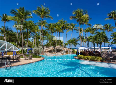 SAN JUAN, PUERTO RICO - Swimming pool at InterContinental Hotel, a ...