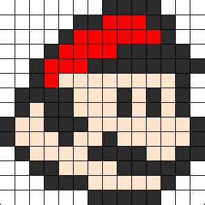 Mario Perler Bead Pattern | Bead Sprites | Characters Fuse Bead Patterns