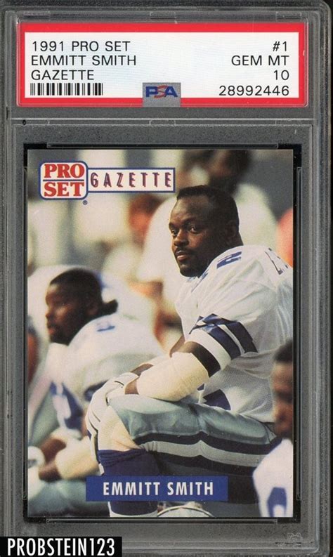 Auction Prices Realized Football Cards 1991 Pro Set Emmitt Smith Gazette