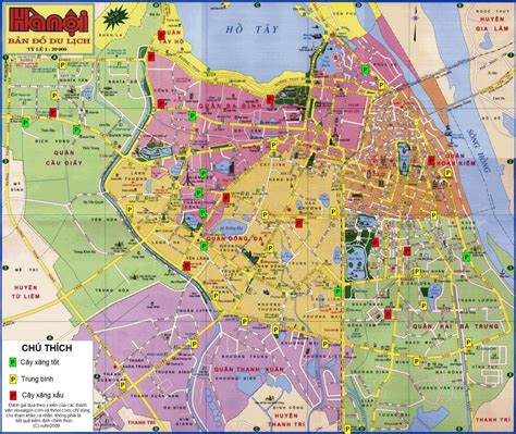 Map of Hanoi Viet Nam