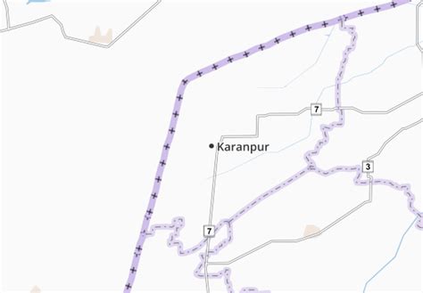 MICHELIN-Landkarte Karanpur - Stadtplan Karanpur - ViaMichelin