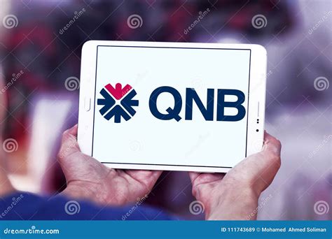 QNB Bank logo editorial stock image. Image of bank, logos - 111743689