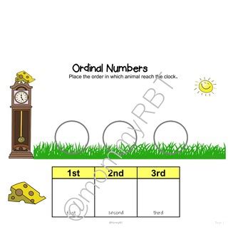 Ordinal Numbers games and Activities for Prek | Kindergarten by Mommy RBT