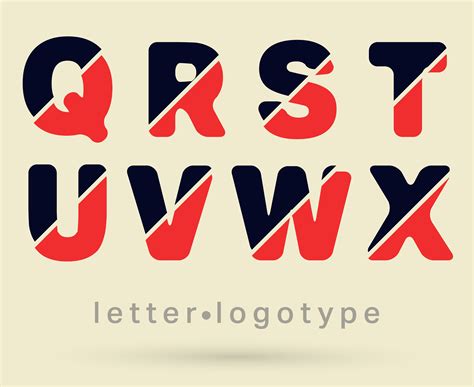 Letter logo font 560432 Vector Art at Vecteezy