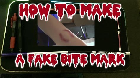 How to Make a Fake Bite Mark - YouTube