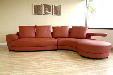 Wholesale Interiors 750-P8003 Full Leather Curved Sectional 750-P8003 ...