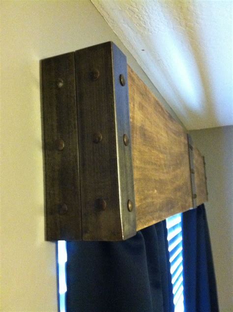 Custom metal and wood valance Wooden Window Valance, Wood Valence, Wood Valances For Windows ...