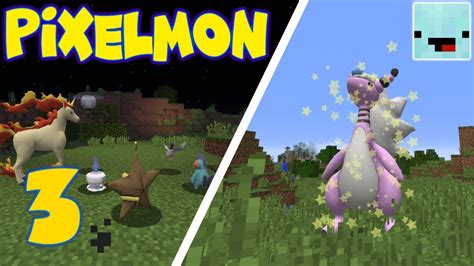 New Team & SHINY MEGA POKEMON - Pixelmon Minecraft Mod Episode 3 - YouTube