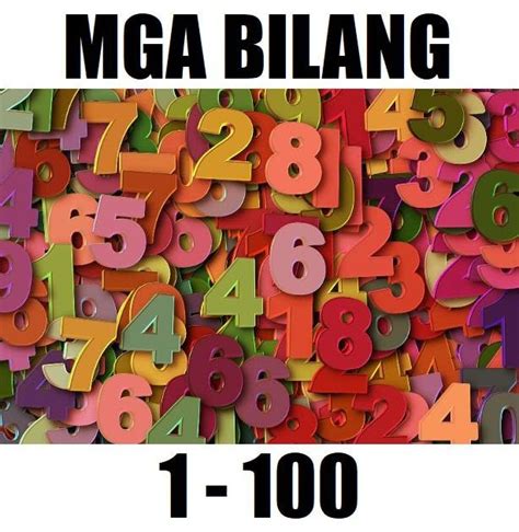 Chart Bilang Tagalog Numbers 1 100 In Words