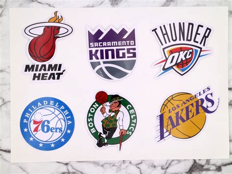 35 pcs nba team logo stickers nba stickers nba champions | Etsy