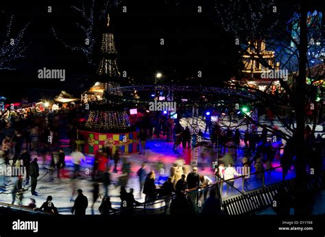 The Ice Skating Rink in Princes Street Gardens, Edinburgh, Scotland ...