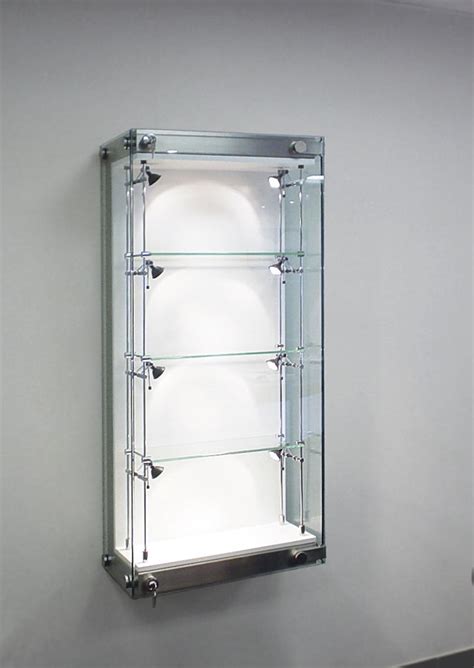 Lockable Wall Mounted Glass Display Cabinet | Homeminimalisite.com