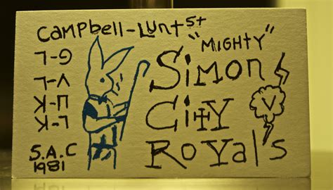 Simon City Royals | Compliment card gifted to me by a couple… | Flickr