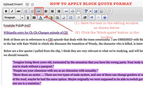 HOW TO – Apply Block Quote Format in a Blog Post | Digital Writing 101