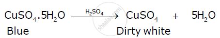 State One Relevant Observation for Given Reactions: Action of Concentrated Sulphuric Acid on ...