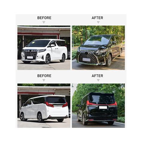 Exterior Upgrade Accessories Body Kit for Toyota Alphard 20 Series 2015-on Alphard Facelift Car ...