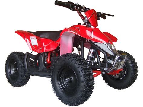 Electric Mini Quad ATV V3 24v - Red, Blue & White