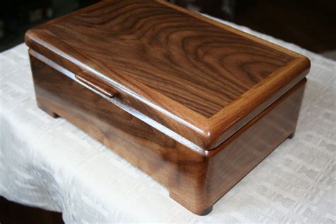 Large Wood Jewelry Box Solid American Walnut Jewelry Box | Etsy | Wood ...