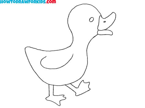 How to Draw a Cartoon Duck - Easy Drawing Tutorial For Kids