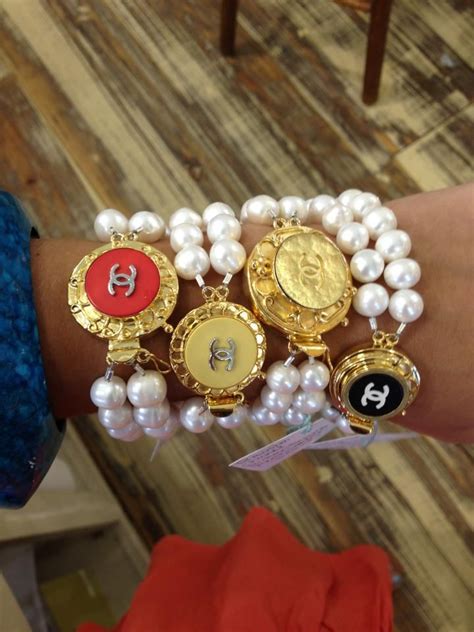 Love these Chanel bracelets. | Chanel jewelry, Chanel bracelet, Chanel ...