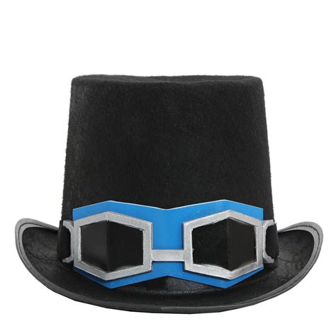 Buy XCOSER Sabo Hat One Piece Sabo Black Cap With Glasses Cosplay Props For Adult Online at ...