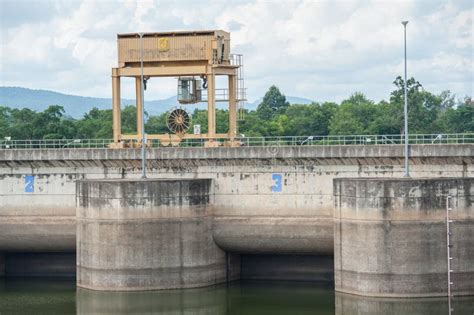 The dam construction stock photo. Image of current, barrage - 40915100