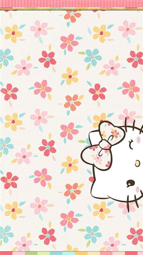 Hello Kitty Floral Wallpapers - Wallpaper Cave