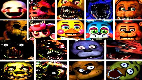 FIVE NIGHTS WITH JUMPSCARES (1, 2, 3 ALL JUMPSCARES) - YouTube