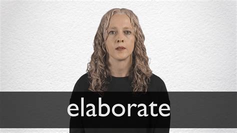 How to pronounce ELABORATE in British English - YouTube