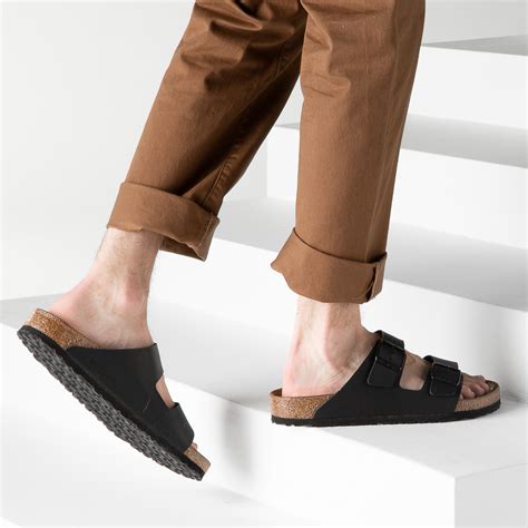 Mens Birkenstock Arizona Sandal - Black | Journeys