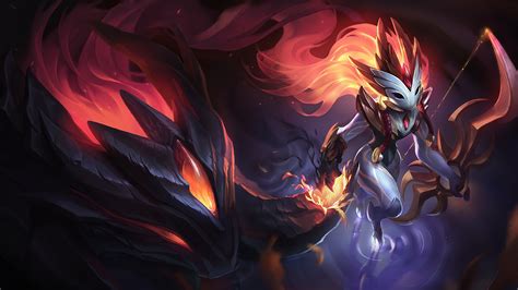 Kindred, LoL, Shadowfire, Splash Art, 4K, #788 Wallpaper PC Desktop