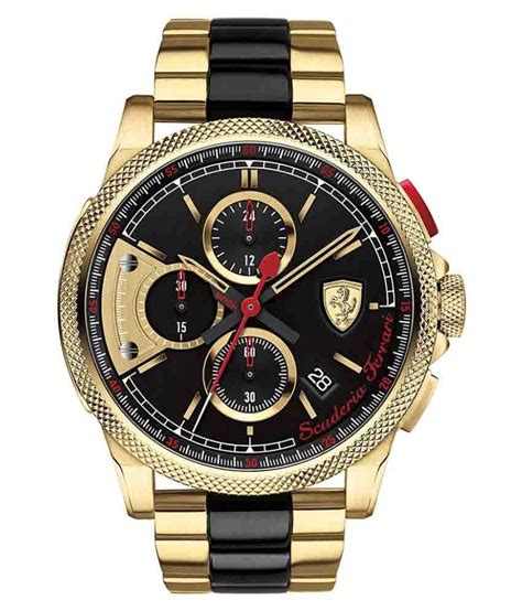 Scuderia Ferrari Multicolor Black Analog Men's Watch - Buy Scuderia Ferrari Multicolor Black ...