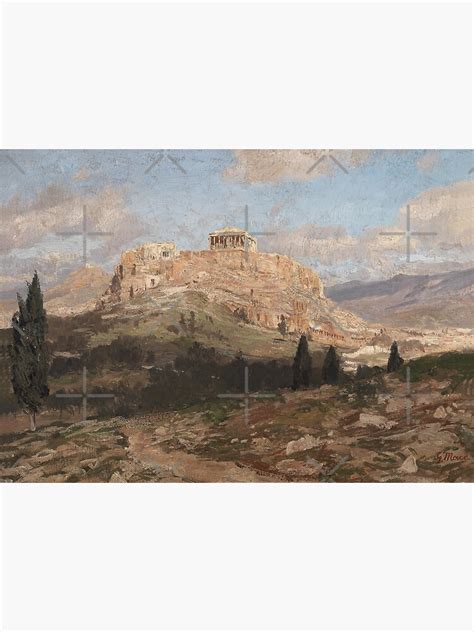 "The Acropolis of Ancient Athens Greece oil painting" Poster for Sale ...