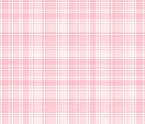 plaid light pink 2 LG fabric - misstiina - Spoonflower