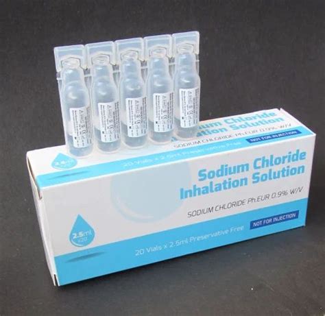 Sodium Chloride Inhalation Solution(2.5 ml) at Rs 211/vial in New Delhi | ID: 11609727333