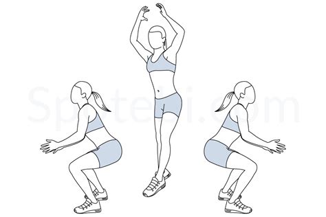 180 Jump Squat | Illustrated Exercise Guide