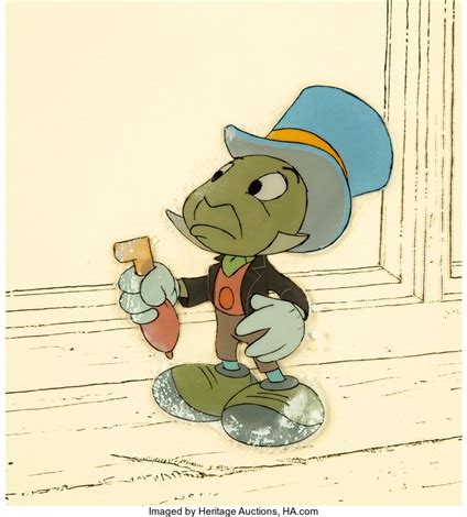 Mickeys Christmas Carol Jiminy Cricket Production Cel Walt Disney, 1983 by Walt Disney Studios ...