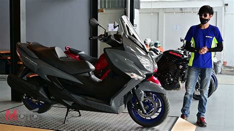 พรีวิว Suzuki Burgman 400 2022 อัพเกรดเครื่อง เพิ่ม TC - YouTube