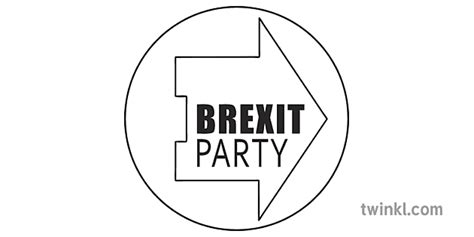 brexit party logo official uk political ks1 black and white rgb ...