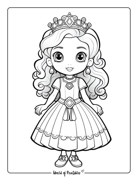 100 Best Princess Coloring Pages - World of Printables